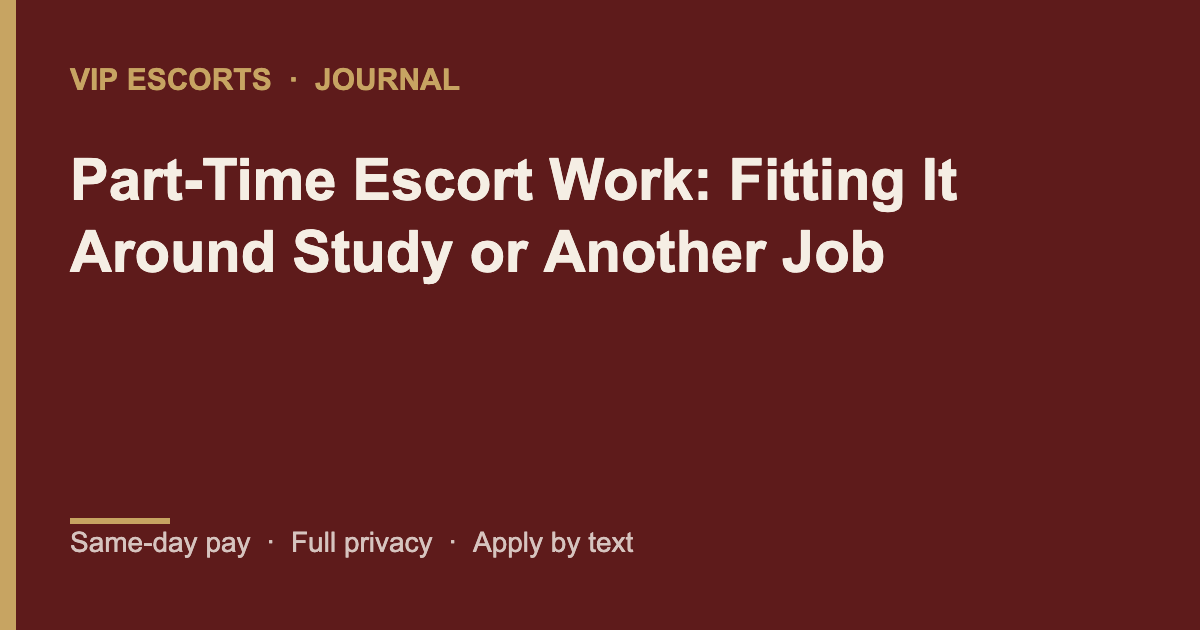 VIP Escorts journal banner for part-time escort work in Brisbane