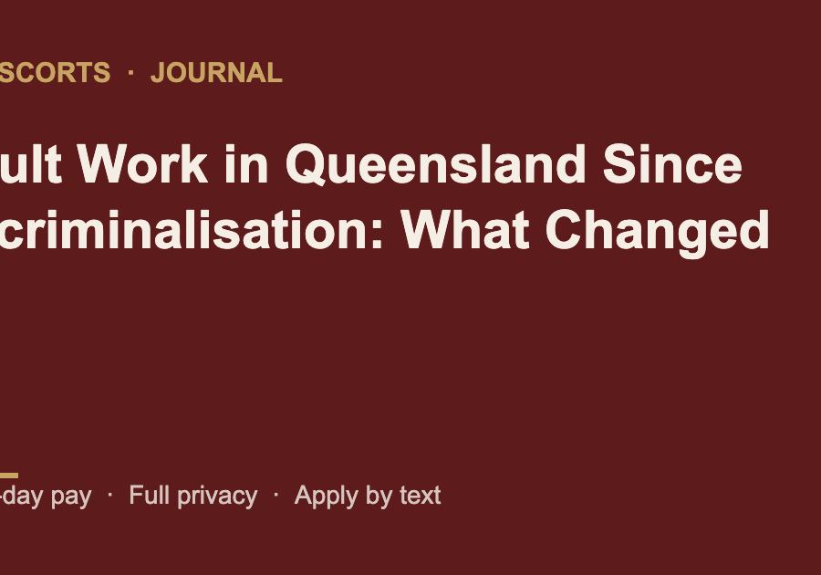 Adult Work in Queensland Since Decriminalisation: What Changed