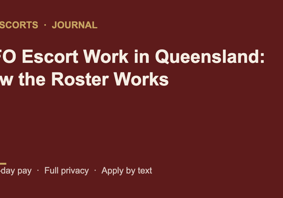 FIFO Escort Work in Queensland: How the Roster Works
