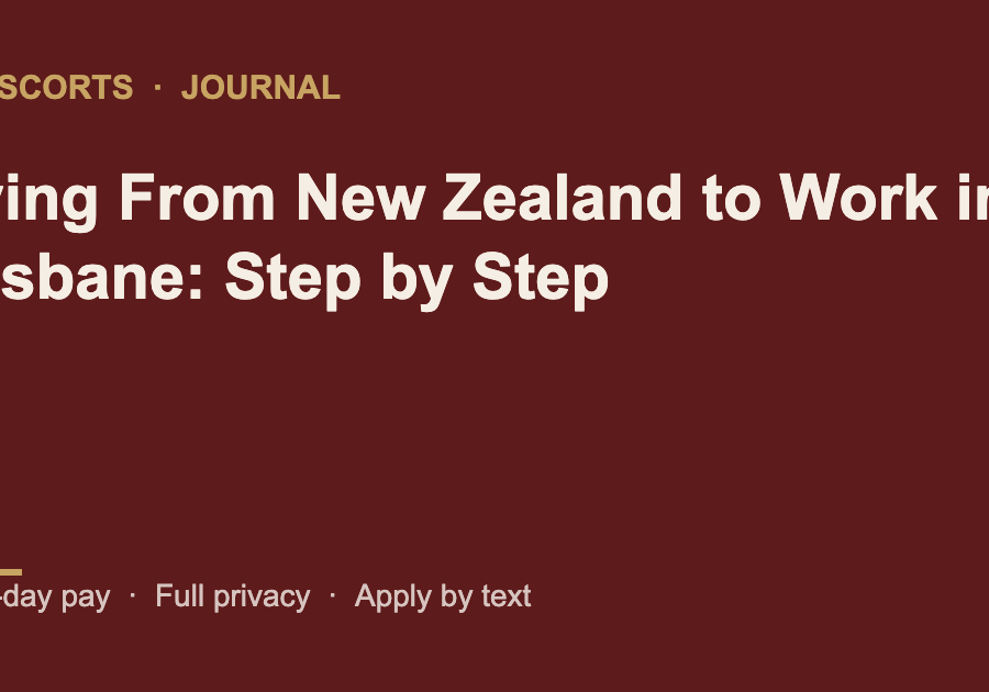 Flying From New Zealand to Work in Brisbane: Step by Step